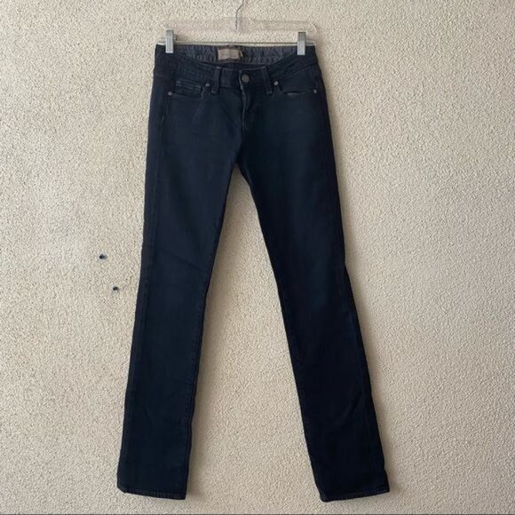 PAIGE Denim - Paige Womens Jeans Denim Blue Heights Low Rise Skinny Leg 5 Pocket Size 25